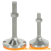 Stainless Steel Swivel Adjustable Leveling Feet for Kitchen Furniture Equipment Support Fittings With yellow anti slip pad