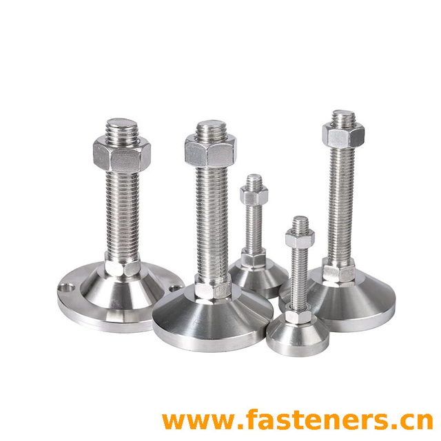Stainless Steel 304 Adjustable Leveling Feet Heavy Duty Foot Cup for Packing Machine